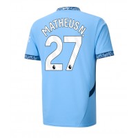 Pánský Fotbalový dres Manchester City Matheus Nunes #27 2024-25 Domácí Krátký Rukáv